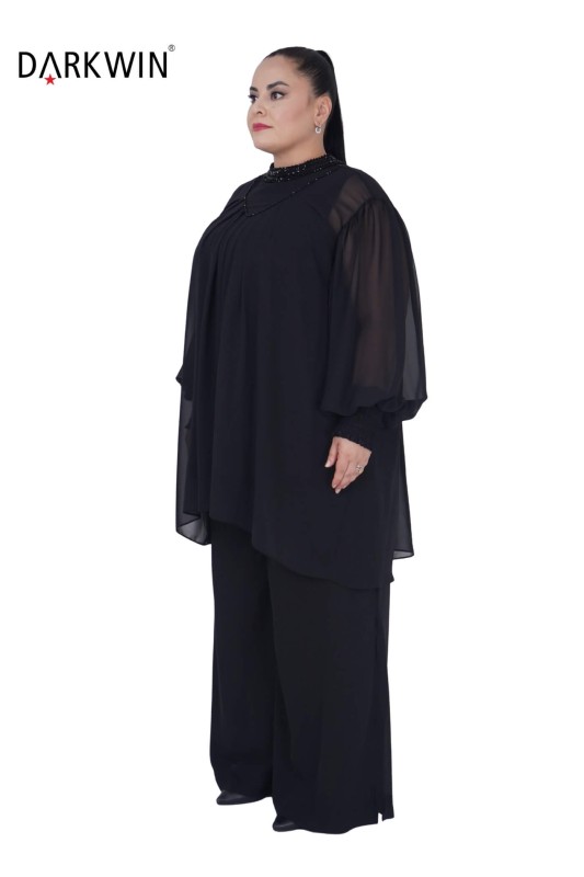 DARKWIN - 12240 DARKWIN BLUZ-PANTOLON SIYAH (1)