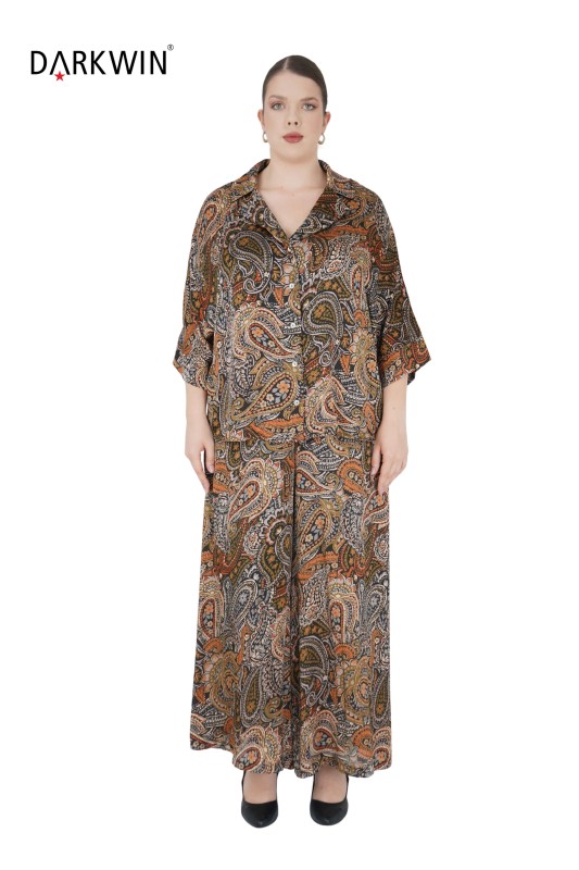 DARKWIN - B3722 DARKWIN BLUZ-ETEK DESENLI