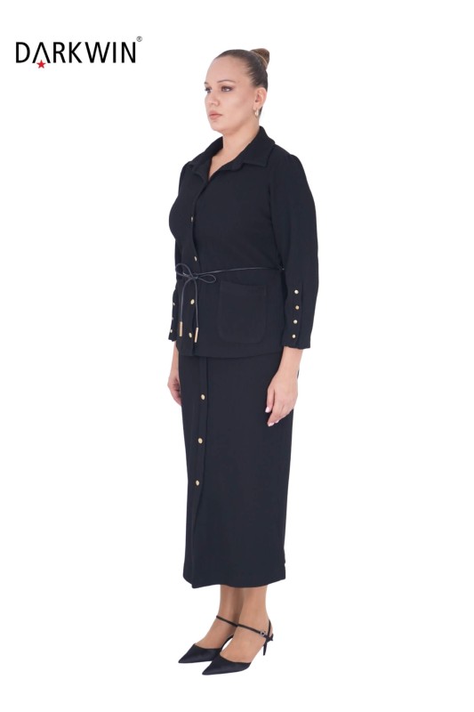 DARKWIN - B3761 DARKWIN GÖMLEK-ETEK SIYAH (1)