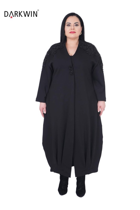 P9396 DARKWIN ELBİSE SIYAH - DARKWIN